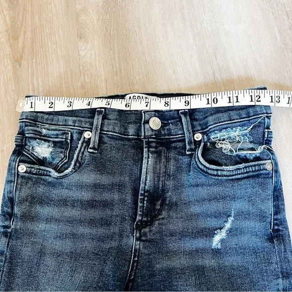 AGOLDE Sophie High Rise Skinny Distressed Jeans - Picture 3 of 13